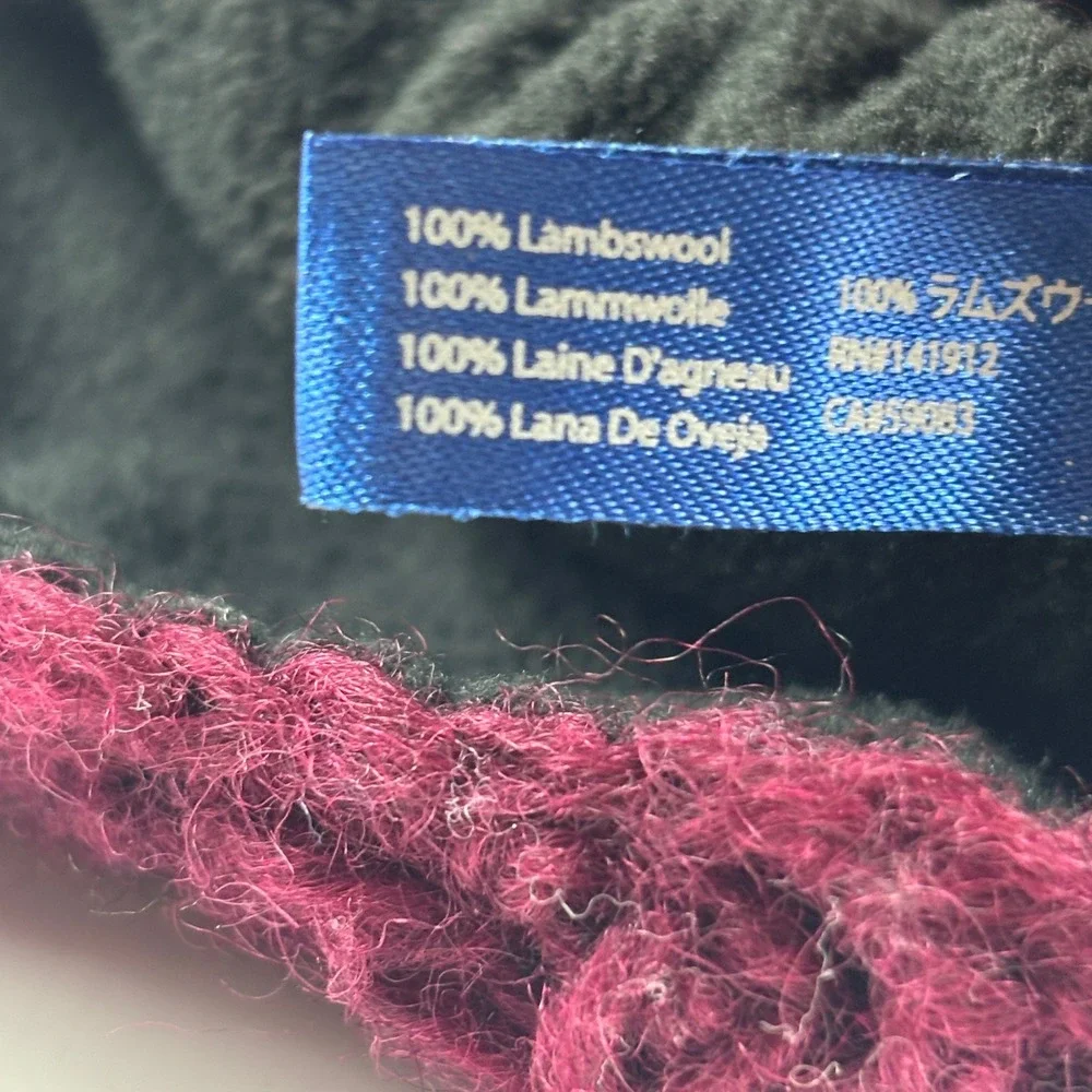 Sherpa‎ Adventure Gear Beanie Womens OS Purple Lambswool Crochet Hat